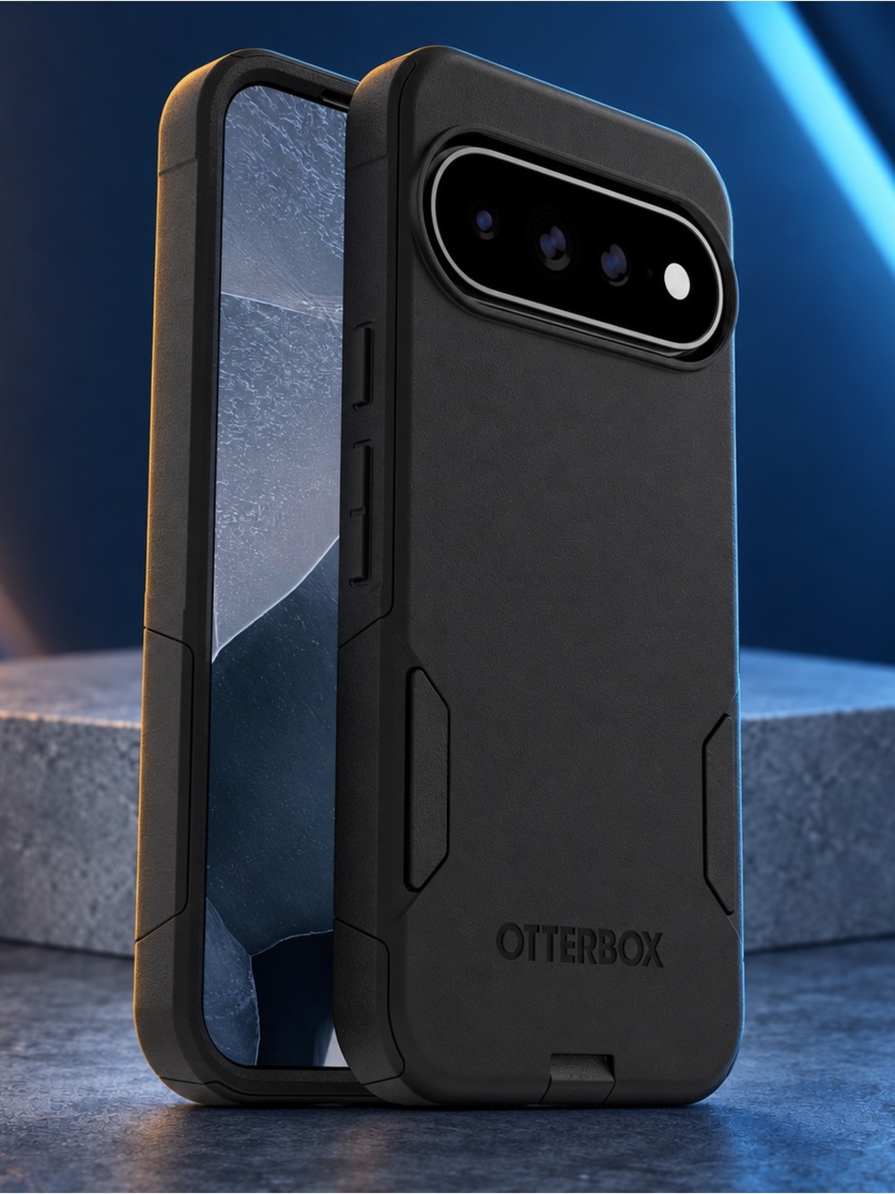 OtterBox Black Rugged Phone Case with Camera Protection - Picture 2 of 3